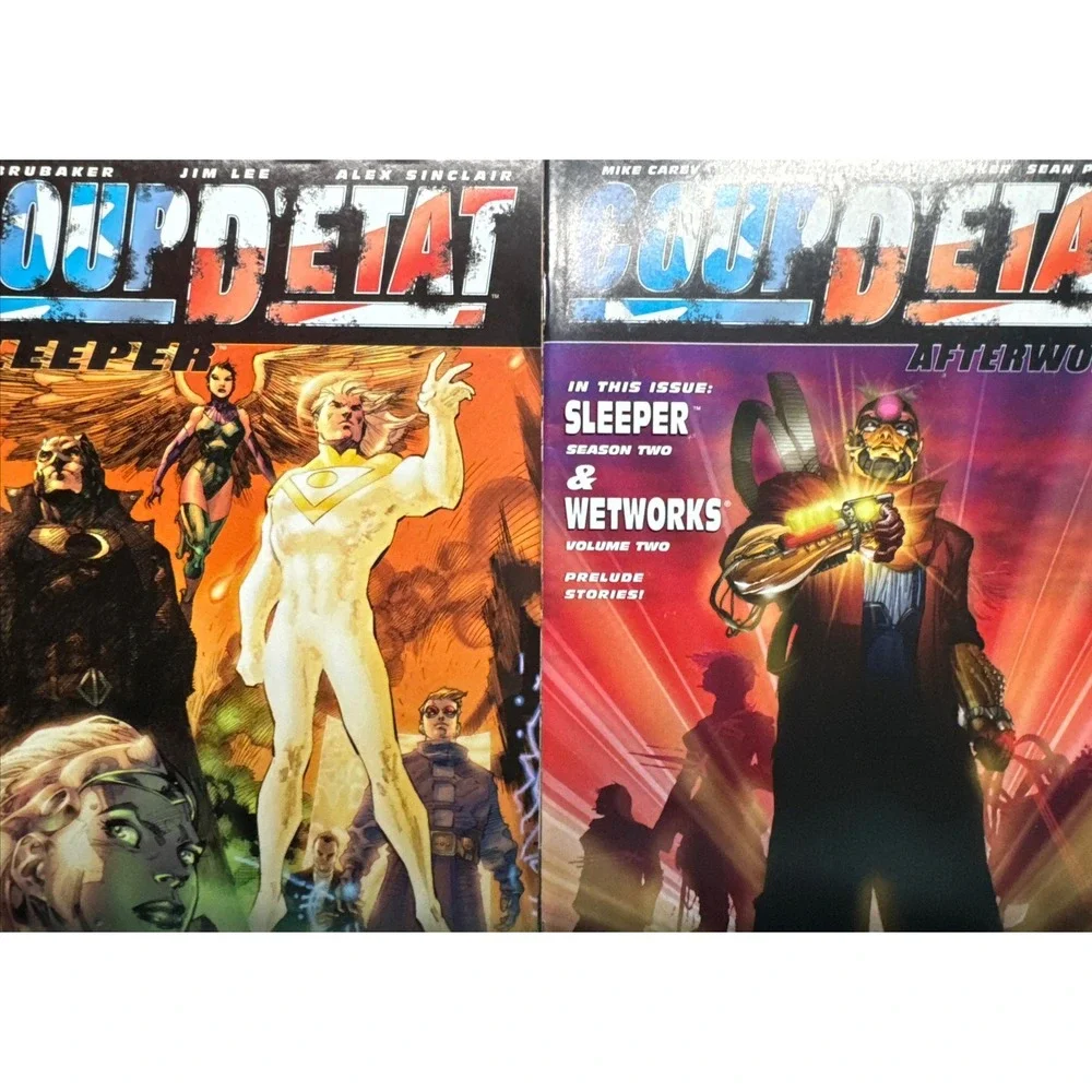 Coup D'Etat Comic Lot (2 Issues) DC Wildstorm #1 & Afterword #1 Sleeper Wetworks